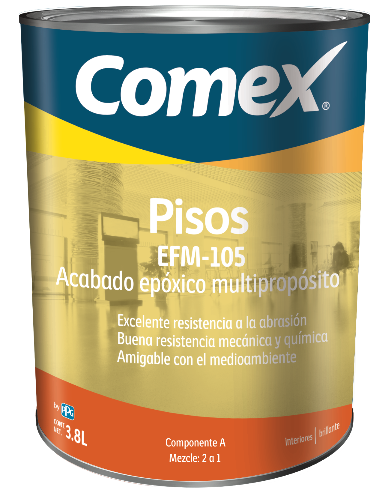 EFM 105 Epóxico 100% sólidos para dar acabado estético 2 GL Resina +  Endurecedor - Bryco Panama
